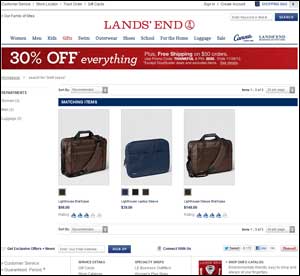 Lands' End Search